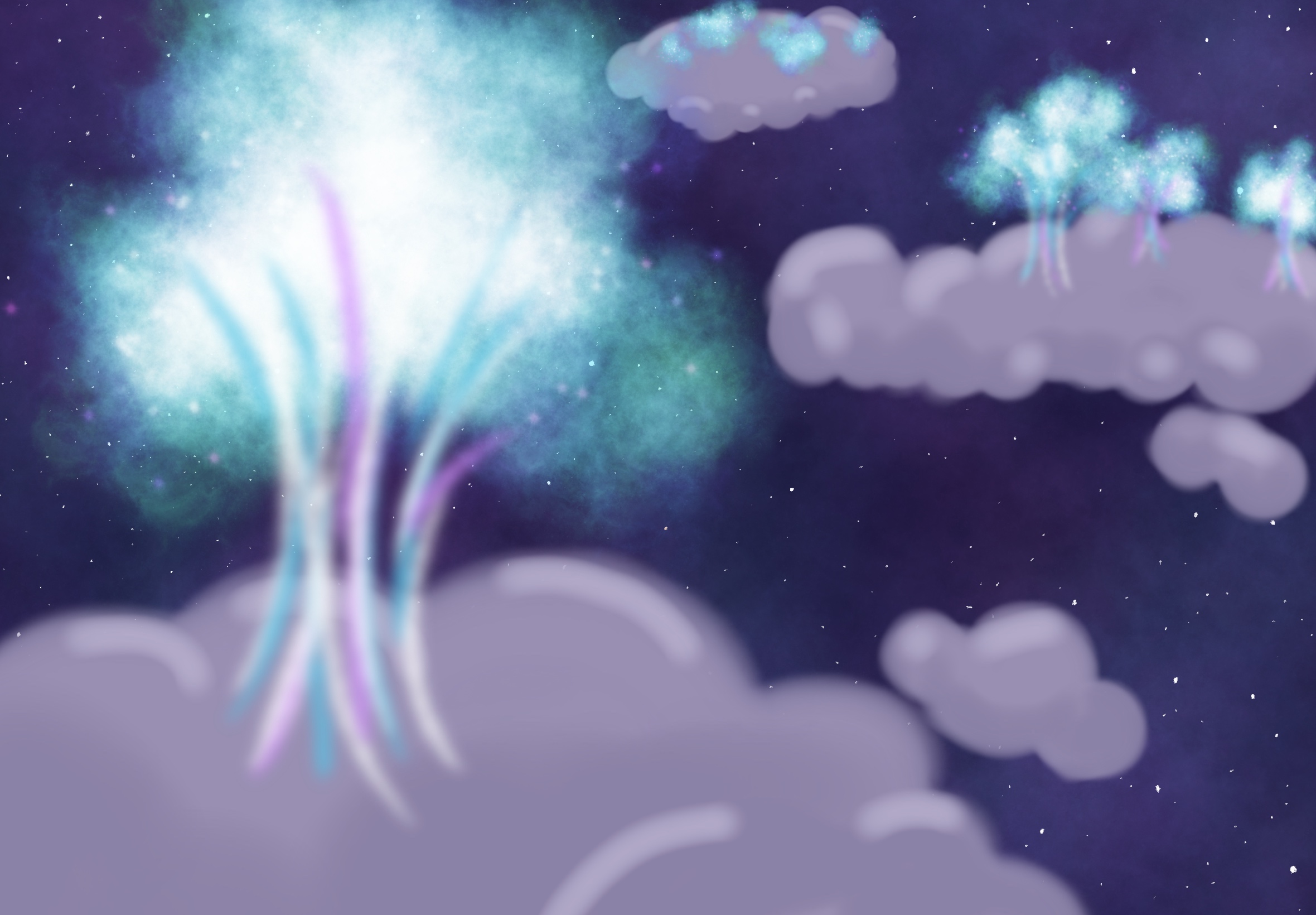 concept art of the overworld area Celestial Meadows